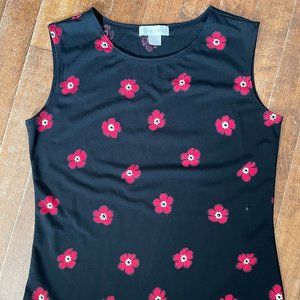 Casual Corner Flowered Tank XS